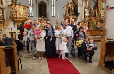 Mše svatá v neděli 4. 9. 2022 – setkání rok po křtu