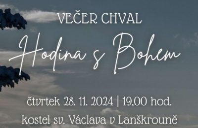 Hodina s Bohem – večer chval 28. 11. 2024 – pozvánka