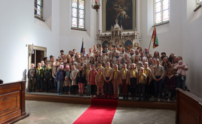 Mše svatá za skauty a skautky střediska Zubr a Dikobraz 26. 4. 2026